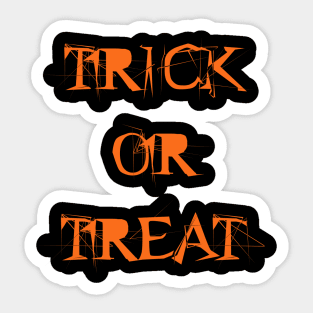 Trick or Treat Sticker